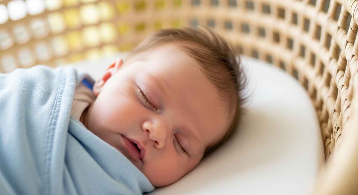 Un bébé endormi — Emmanuel SOS Adoption