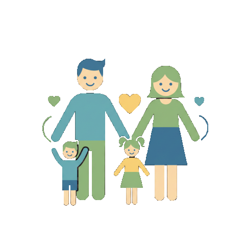 Icone d'une famille d'adoptive _ Emmanuel-SOS-Adoption